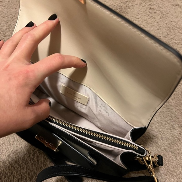Kate Spade Black Crossbody Bag with Gold Accents - Picture 6 of 9
